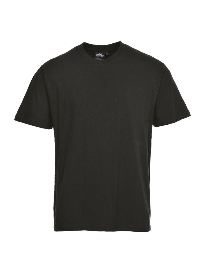 Turin Cotton T-Shirt S/S, 4XL, R, Black