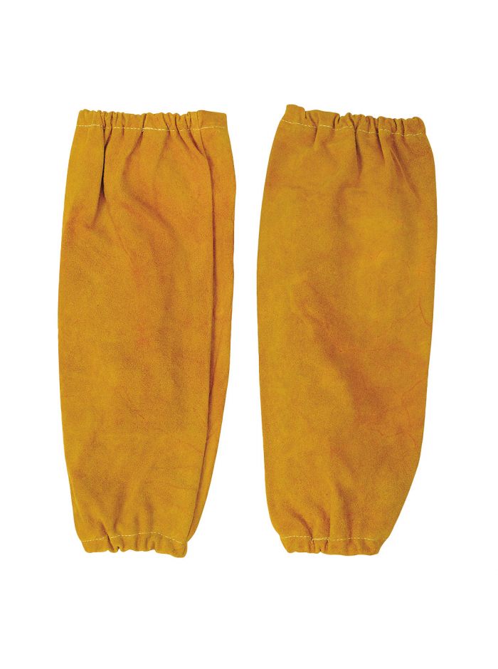 FR Leather Welding Sleeves, , R, Tan