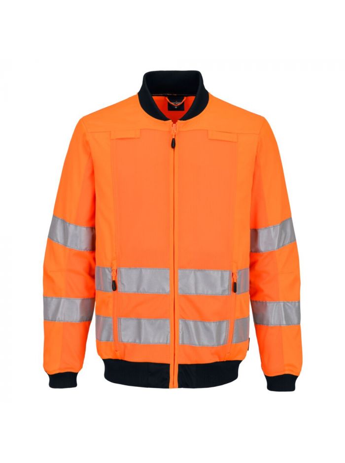 Hi-Vis High Summer Jacket, 4XL, R, Orange/Navy