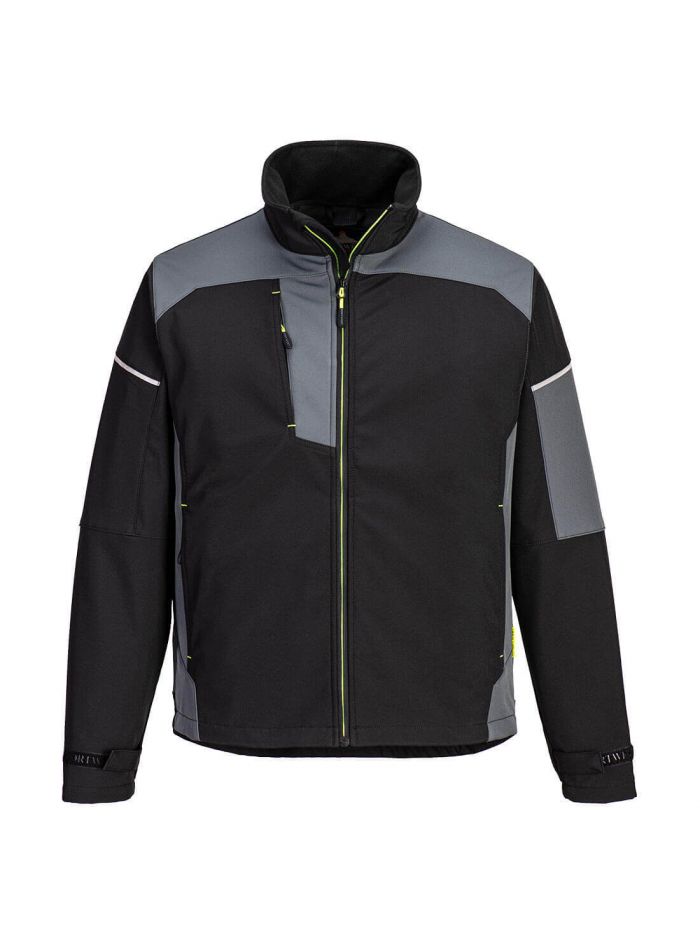 PW3 Softshell (3L), L, R, Black/Zoom Grey
