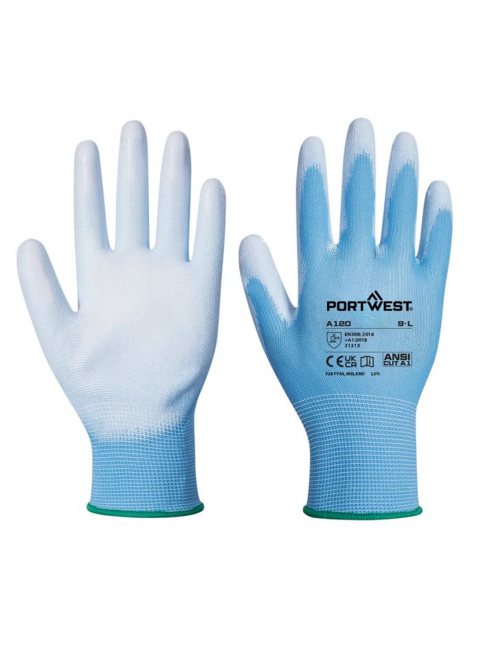 Grip 13 PU Palm Glove, L, R, Blue