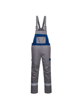 Bizflame Industry Two Tone FR Bib and Brace, L, R, Grey