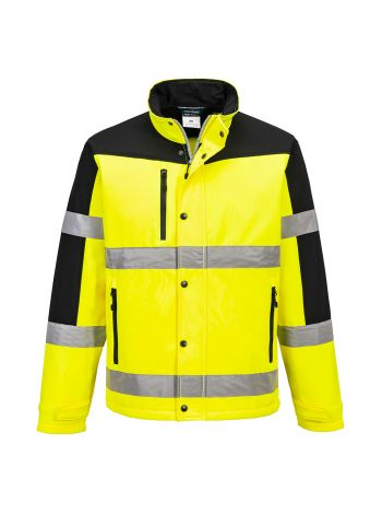 Hi-Vis Contrast Softshell (3L), L, R, Yellow
