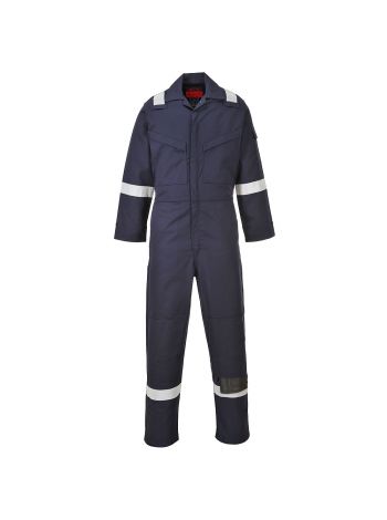 Araflame Work Lightweight FR Coverall, 36, R, Navy