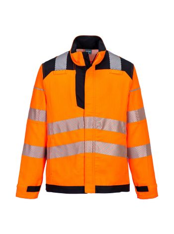 PW3 Modaflame Work HVO Multi-Norm FR Jacket, L, R, Orange/Black