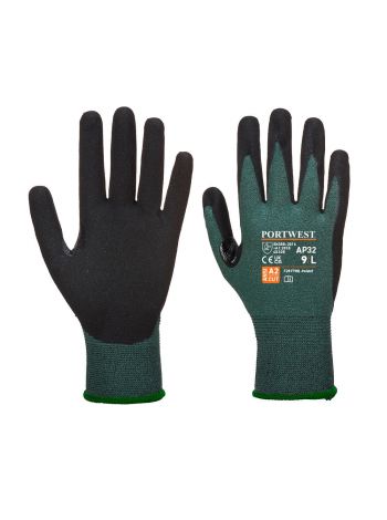 Cut B18 Dexti Pro Nitrile Glove, L, R, Black/Grey