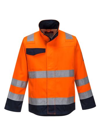 Modaflame Work HVO Multi-Norm Contrast FR Jacket, L, R, Orange/Navy