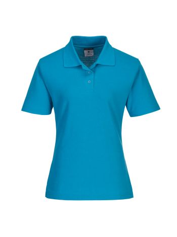Naples Women's Polo Shirt S/S, L, R, Aqua